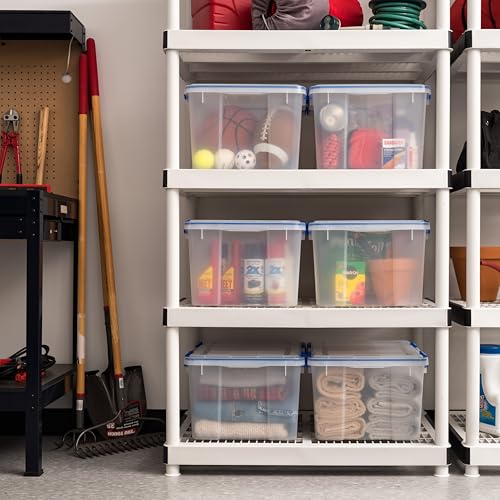 2 Pack 44 Qt Storage Bins with Gasket Lids (44 Qt. - 2 Pack)