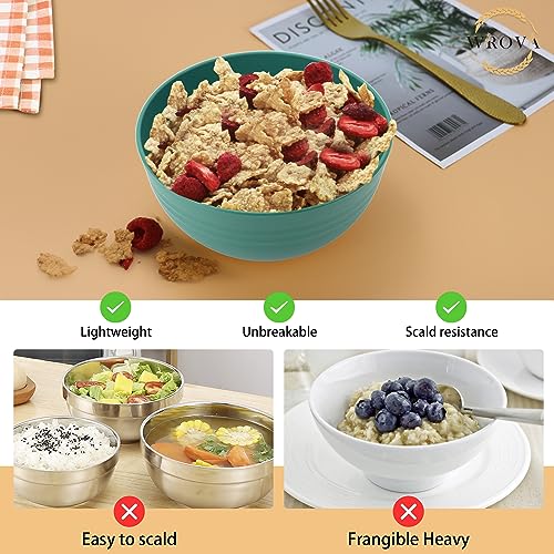 Wheat Straw Bowl Sets (26 oz / Green)