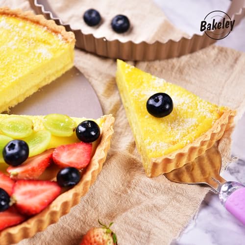 11 Inch Round Tart Pan with Loose Removable Bottom (11" Round (Champagne Gold))