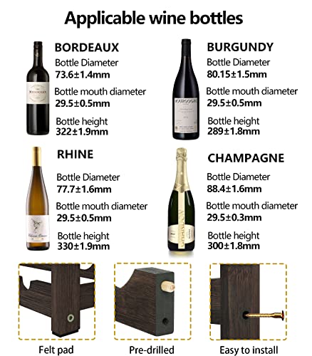 Bamboo Wine Rack Storage (4-tier-Mocha)