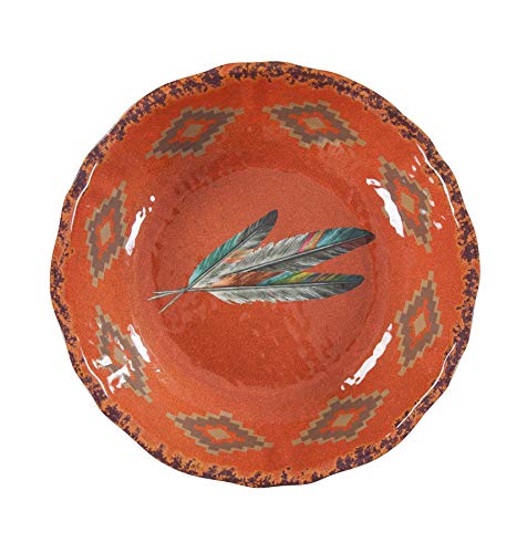 Tossed Feather 14 Piece Melamine Plastic Western Dinnerware Set (14 Piece / Tossed Feather)