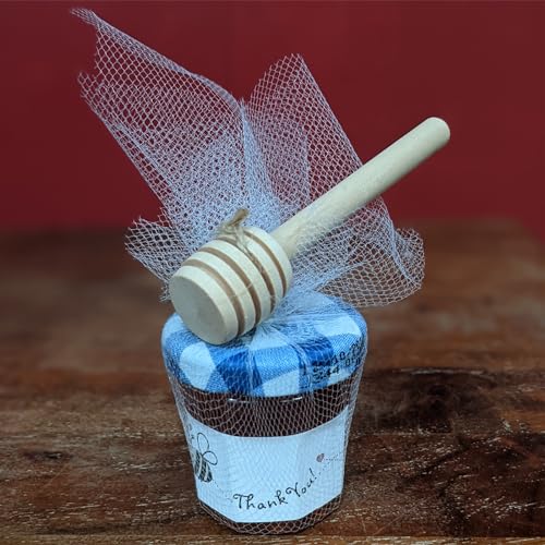 50 Pack Wooden Honey Dippers (8cm)