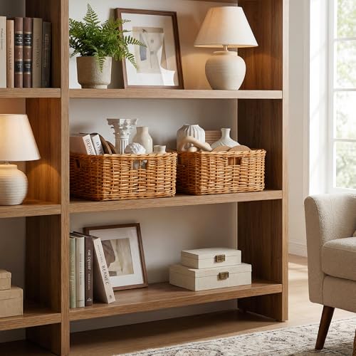 Pantry Baskets (Willow(Light Brown) / 15"L x 11"W x 6¾"H)