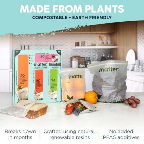 Compostable Resealable Bags (230 Count)