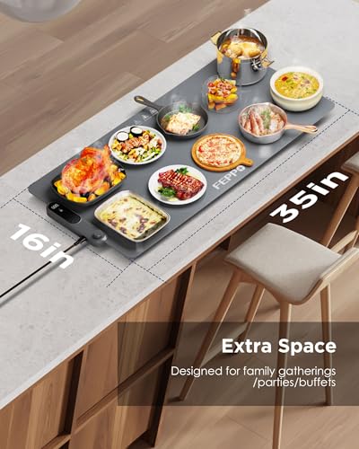 Food Warming Mat (Grey / 2XL Large: 35“x16")