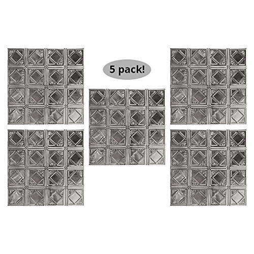 Tin Backsplash [5 (Pattern #19 / Stainless Steel Gloss)