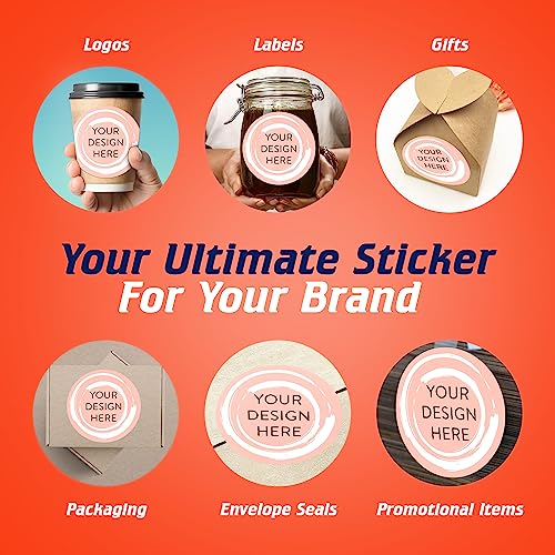 100 Custom Vinyl Stickers (100 Count)