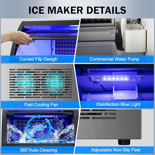 Ice Maker Machine Commercial (150Lbs/24H-LMC55)
