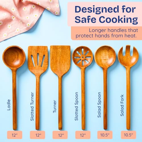 Non Toxic Acacia Wooden Utensils Set