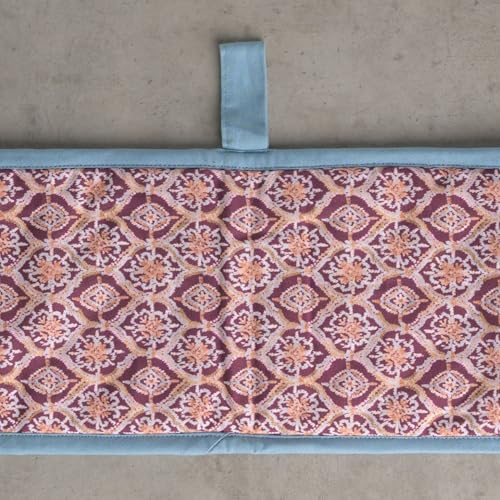 Double Oven Mitts 100% Cotton Double Oven Glove (022 - Fair Isle / 7" x 35" (Double Oven Mitt))