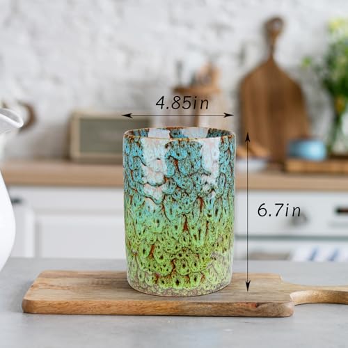 Utensil Holder (Blue & Green)