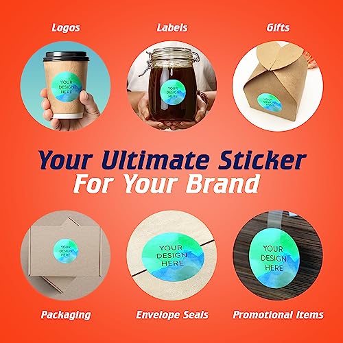 Custom Vinyl Stickers Your Image (100 Count)