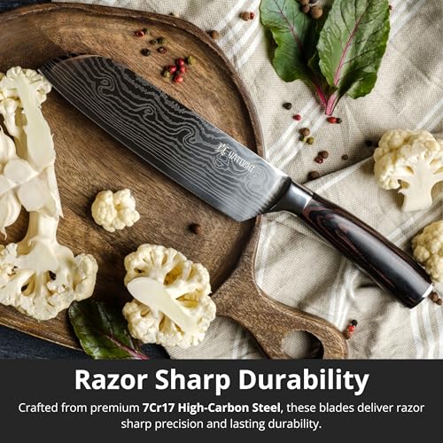 Yatoshi 7 Knife Set (Brown / 7-Piece)