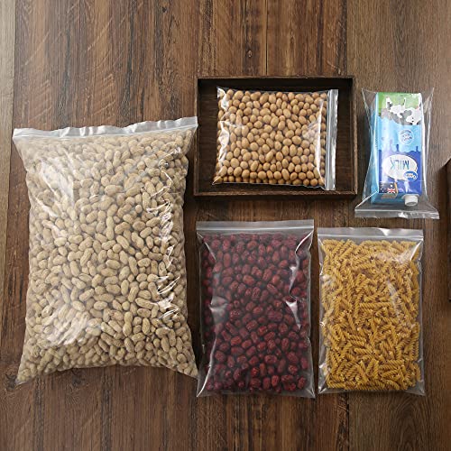 100Pcs 10"x13" Thick 3Mil Clear Reclosable Zip Seal Lock Plastic Poly Bags (100 Count)