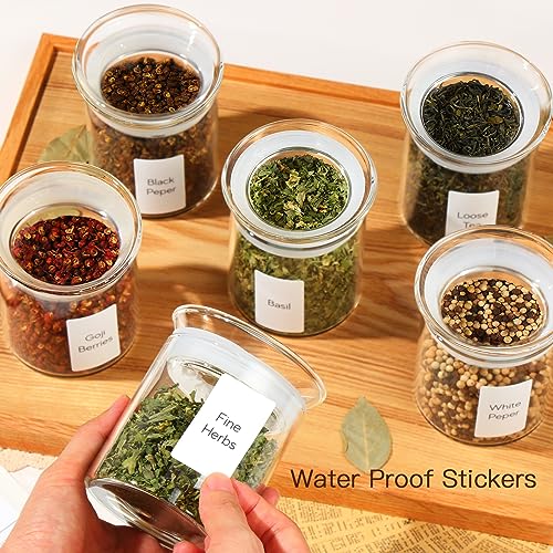 10oz Glass Jars with Airtight Lid (Clear / 1-10oz 4Pack)