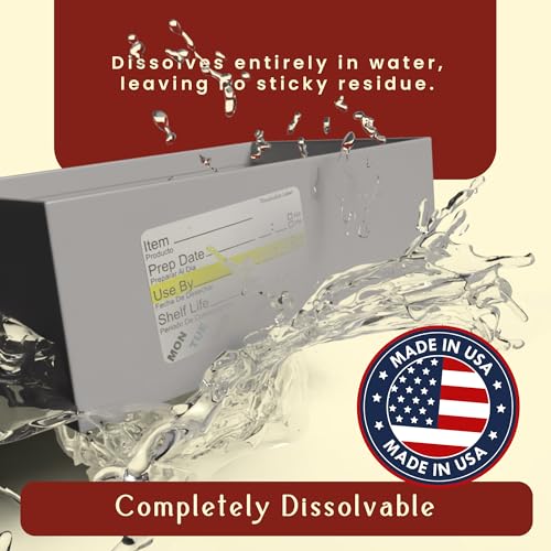 InStockLabels Dissolvable Food Rotation Labels (2500 Count)