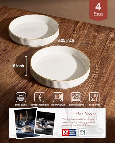 Star 8.25" Pasta Bowls Set of 4 (4 Count)