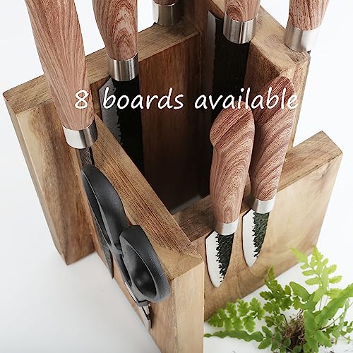 Magnetic Knife Block Knives Display Stable Board Holder Rack Magnetic Stands with Strong Enhanced Magnets on Both Sides Anti