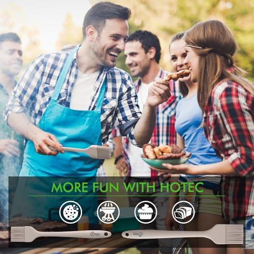 Basting Brushes Silicone Heat Resistant Pastry Brushes Spread Oil Butter Sauce Marinades for BBQ Grill Barbecue Baking Kitchen Cooking BPA Free Dishwasher Safe (2 Count)
