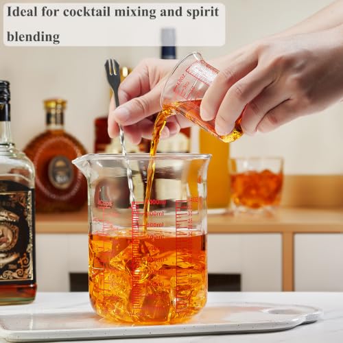 Borosilicate Glass Measuring Cup with V (4Cup,1000ML)