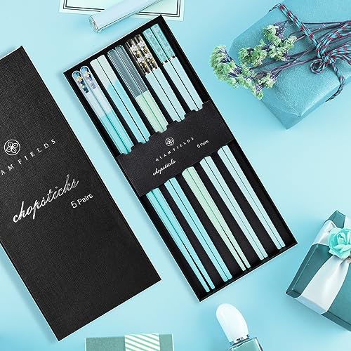 Chopsticks Reusable Dishwasher Safe (Light Blue)