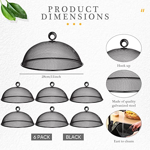 6 Pcs Metal Mesh Food Cover Outdoor Food Tents