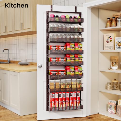 8 Tiers Over the Door Organizer (Bronze / 17" W x 6" D x 69" H)