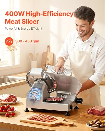 Commercial Meat Slicer 12" Electric Food Frozen Deli Slicers 400W (12 inch)