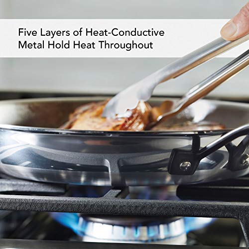 5 Ply Clad Stainless Steel Induction Frying Pan Set