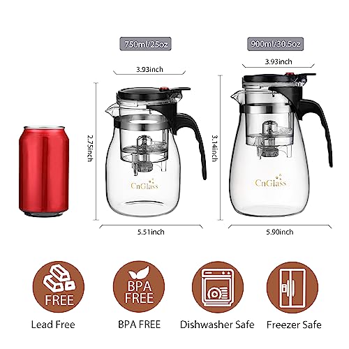 Glass Teapot with Removable Infuser (25oz(750ml))