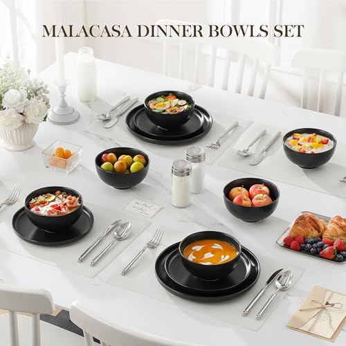 26 Oz Black Ceramic Bowls Set of 6 (Black / 26OZ (6PCS ))