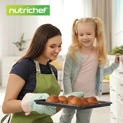 8 Piece Stackable Nonstick Bakeware Set (Black)