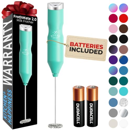 Powerful Frother Wand AA Batteries Included (Deep Aqua / Majestic Frother)