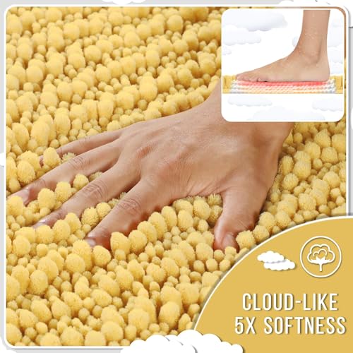Bathroom Rugs Non Slip Washable 32x20 Inch