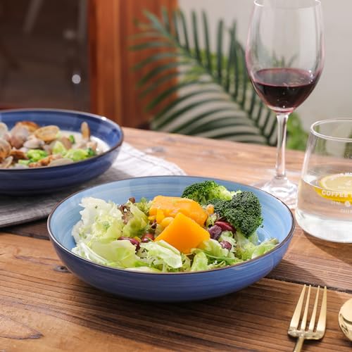 Ceramic 16 Pieces Dinnerware Set (Gradient Blue / 16 Pieces)
