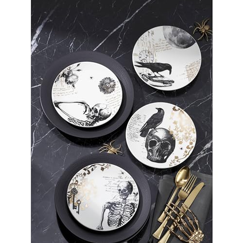 895246 Lx Collective Black Dinner Plates (6.30 LB / Dinner Plates, Set of 4)