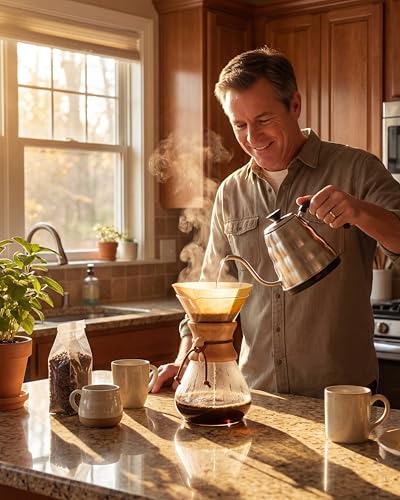 Pour Over Coffee Maker Set (Slim Shape / 28 Ounces)