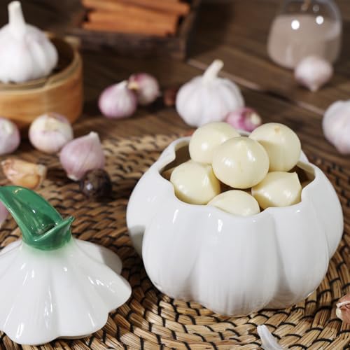 Garlic Keeper for Counter (white)