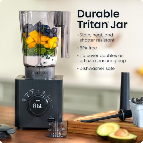 Obliterator 48 oz Countertop Blender for Smoothies (Midnight / Power Blender)