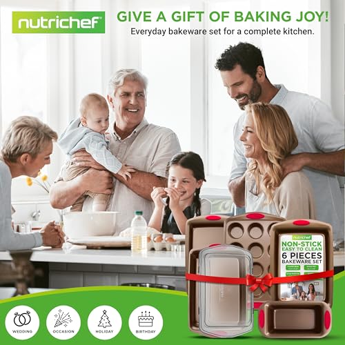 6 Piece Baking Pan Set (Gold)
