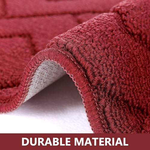Kitchen Runner Rug (Red / 20"x48"+20"x32")