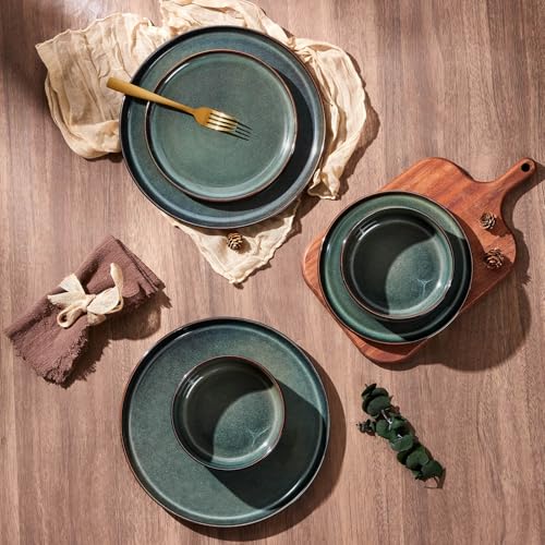 Dinnerware Sets for 6 (Obsidian Green / Service for 6)