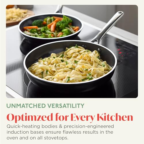 Orfeo 10 Piece Nonstick Cookware Set (10 Piece Cookware Set / Black)