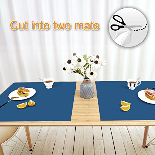 Silicone Mats for Kitchen Counter 47"x23.6"x0.08” (Blue / 47"L x 23.6"W)