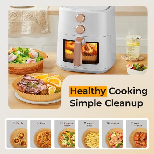 125PCS 9inch Round Air Fryer Liners Disposable for 10 (125 Count)