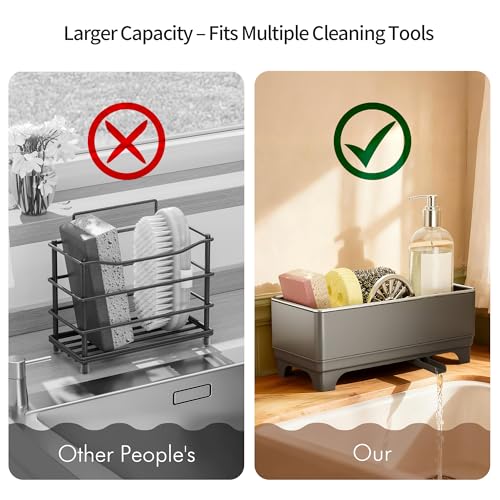 Sponge Holder for Kitchen Sink (Grey 1)