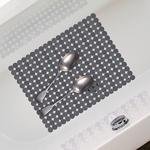 2Pack Kitchen Sink Mat for Stainless Steel (Solid Gray)