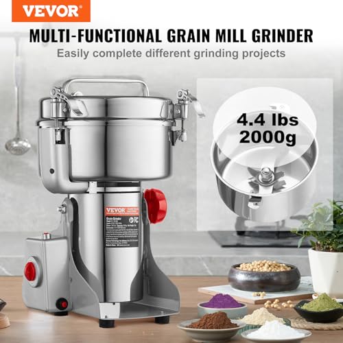 2000g Electric Grain Mill Grinder