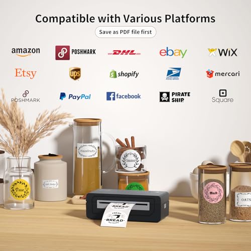 Bluetooth Thermal Shipping Label Printer