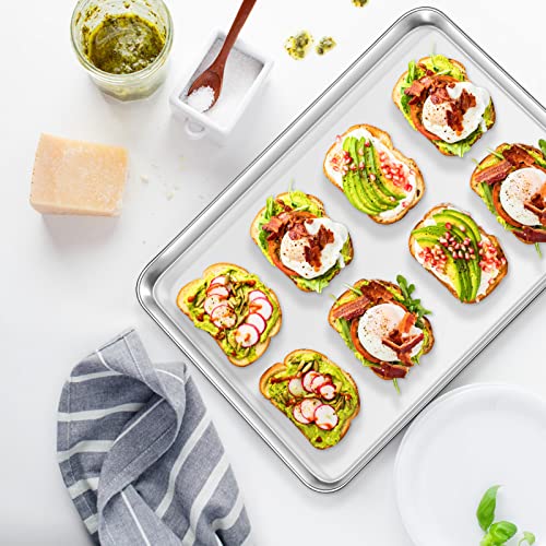 Baking Sheet with Rack Set [2 Sheets + 2 Racks] (17.3 inch)